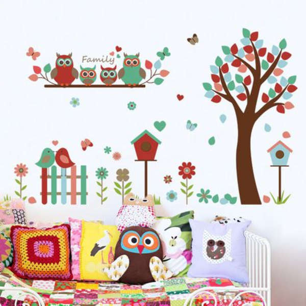 Adorable Nature Owl Family Decor/ Wall Art - 9162