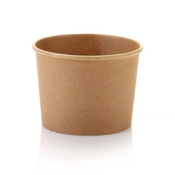 Rustic Kraft Ice Cream Tub - Pack of 50 - 350ml