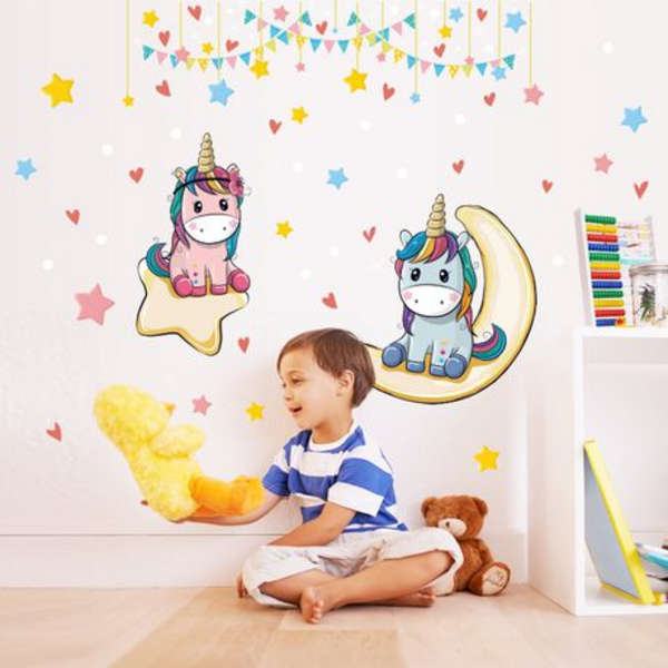 Unicorns Sparkling Night Decor - Wall Art - SK9333