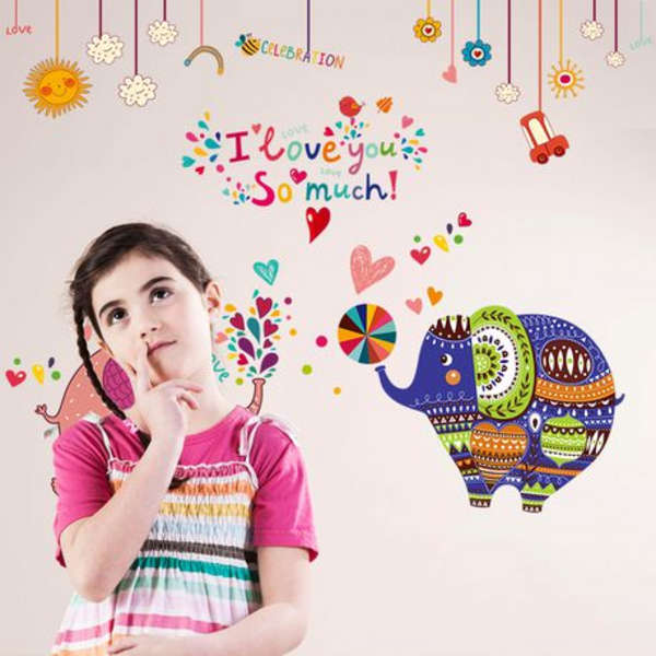 Artistic Elephant Couple with Quote Decor/ Wall Art- SK9107