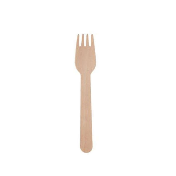 Wooden Fork 16cm, Eco-Friendly Disposable Forks-Pack of 100 Forks