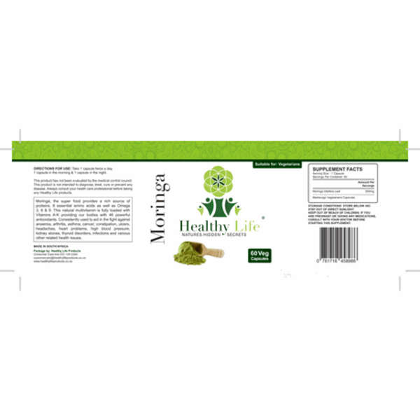 Healthy Life - Moringa Capsules - 60's