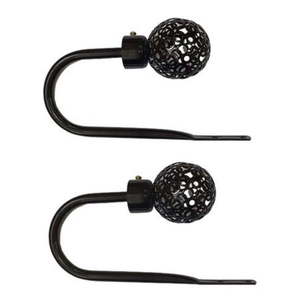 Curtain Holdback - Black x 2 Pieces