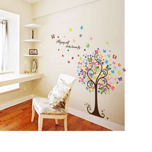 Multi- Colour Butterfly Botanical Decor/ Wall Art - Code HM92007