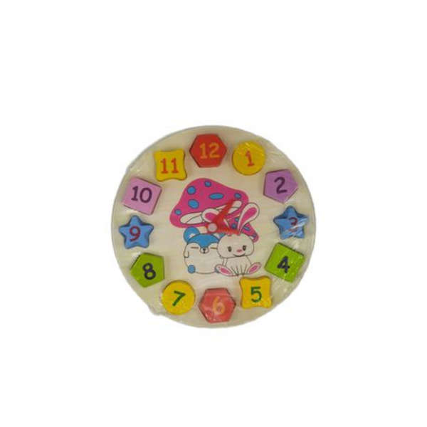 Wooden Educational Digital Geometry Puzzle Clock