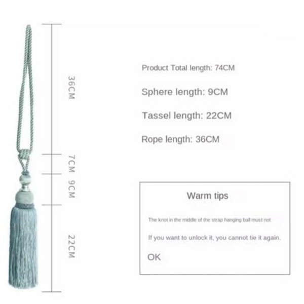 2 x Curtain Tassels Tieback