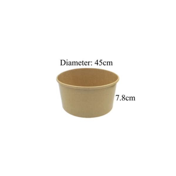 LDPE Lined Salad Bowl With Clear Lid- Pack Of 45 - 940ml