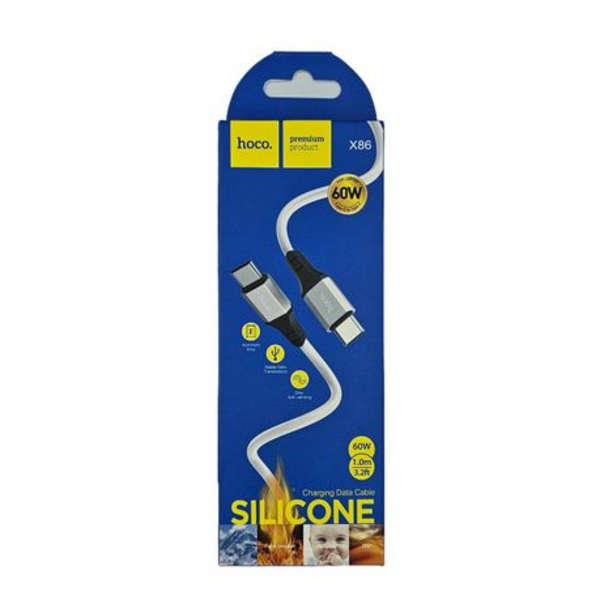 Hoco X86 Fast Charging Cable Type-C To Type-C/Data Sync
