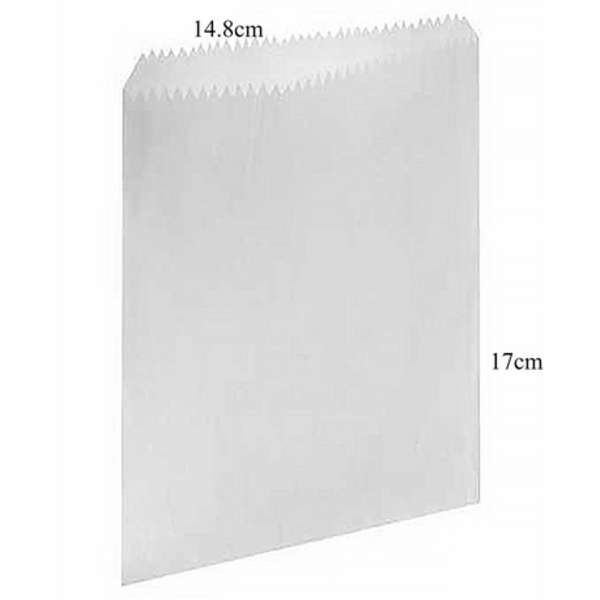 Grease Proof Chips Bag- 17cm x 14.8cm -Pack of 25