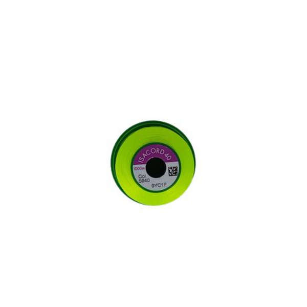 Neon Lime Green Embroidery Cotton-Isacord Code-5940(1 Pack)