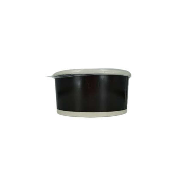 Noodle/ Soup Tubs with Clear Lid- Black - 350ml - Pack of 50