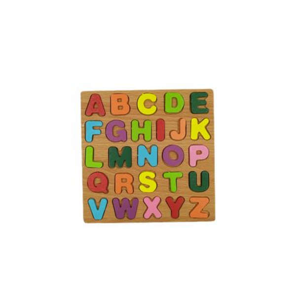 Wooden Alphabet and Number Puzzle - 52 Pieces