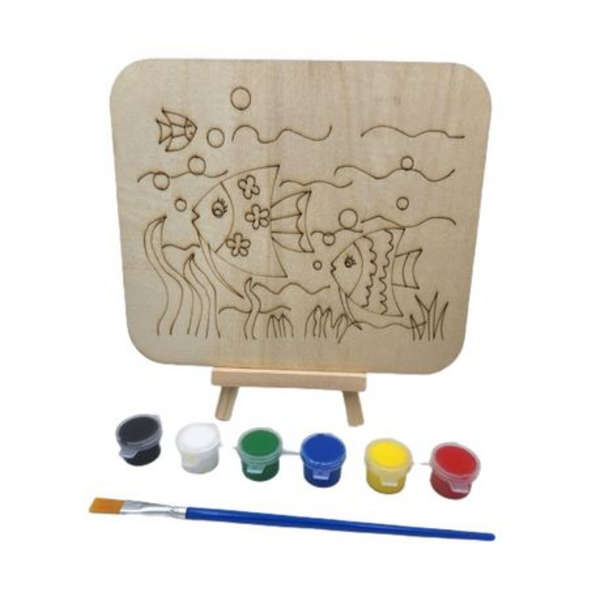 Educational Wooden Animal Painting Boards- Set of 3 Boards