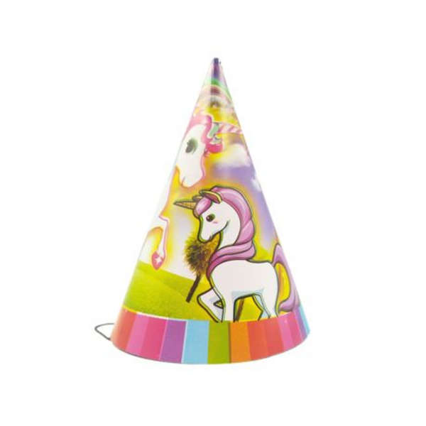 Table Decor- Pink Unicorn Birthday Party- 10 Pack Each with Banner