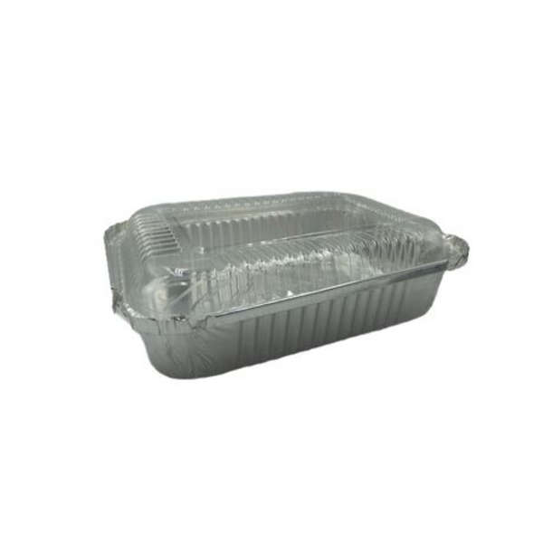 Foil Container with Clear Lid Combo 750ml - Pack of 50