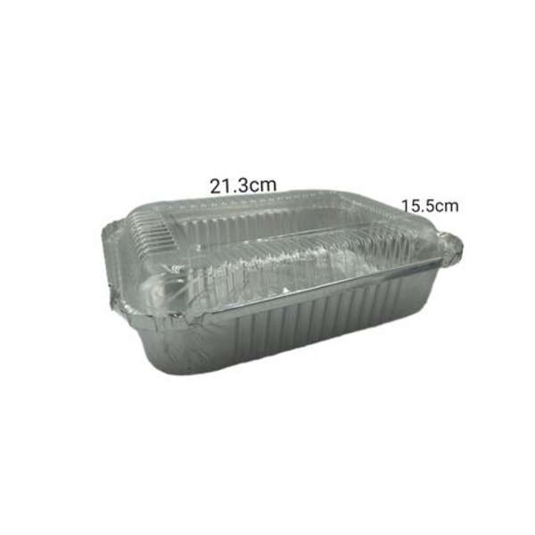 Foil Container with Clear Lid Combo 750ml - Pack of 50