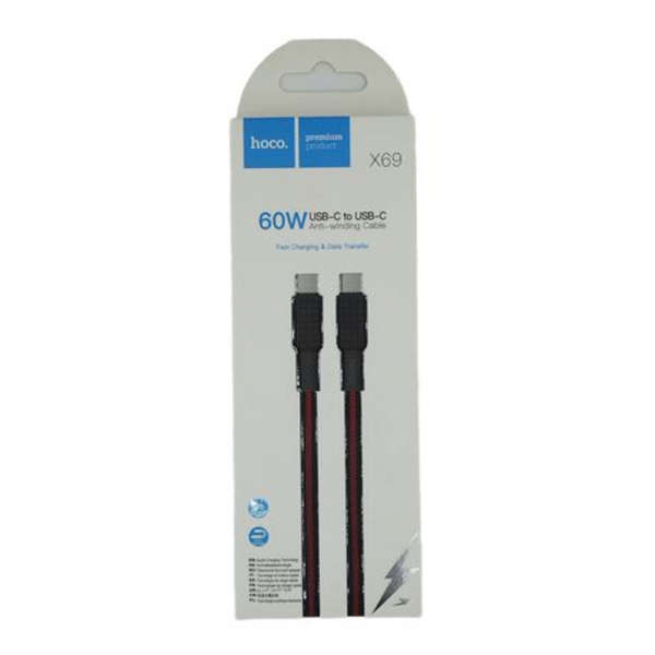 Hoco X69 60w USB-C to USB-C -Fast Charging &amp; Data Cable