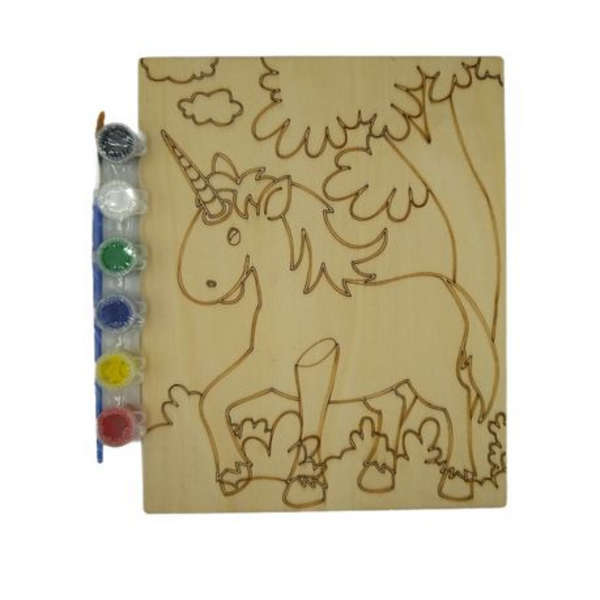 Crazy Crafts Unicorn Wooden Paint Set