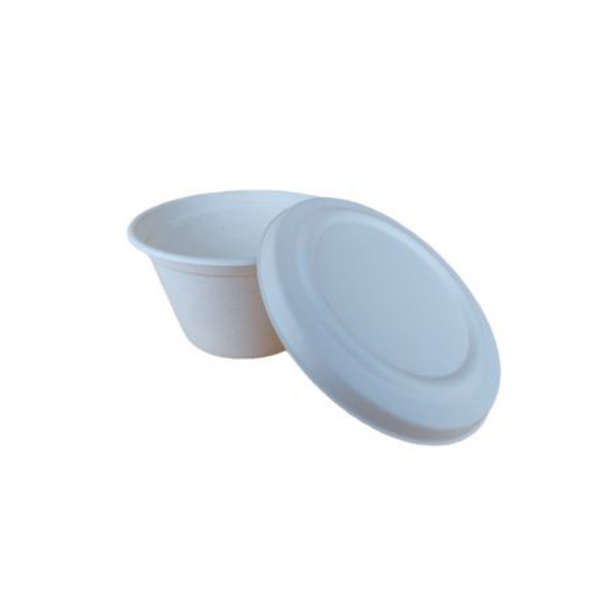 Sugarcane Bowl with Lid 350ml - Pack of 50