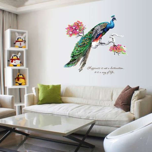 Vibrant Peacock with Encouraging Quote decor/ Wall Art - Code 9153