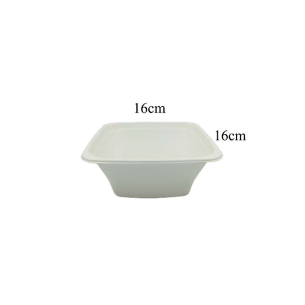 Sugarcane Square Bio Bowl- 950ml- Pack of 25