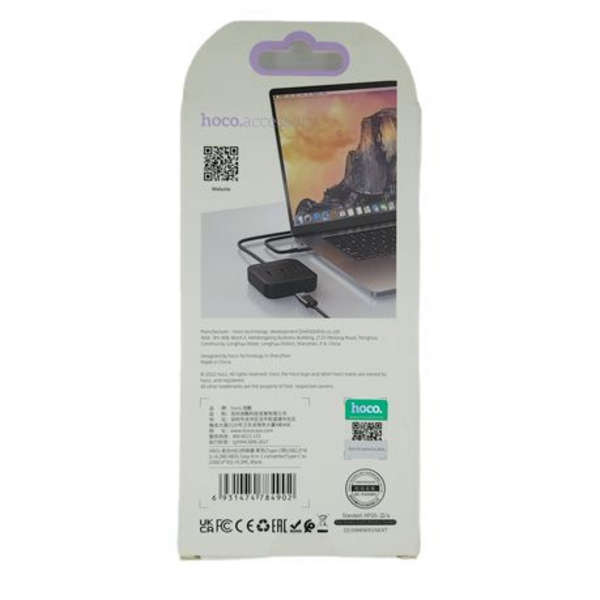 Hoco HB31-Type-C to 4 USB 2.0 -4 in 1 Converter