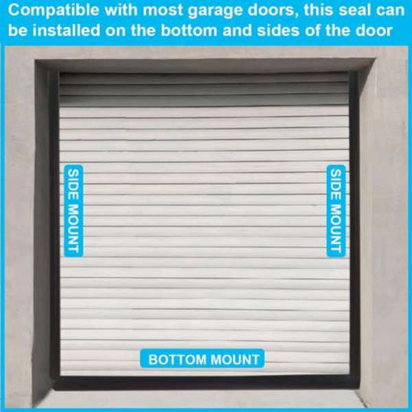 Side Piece Garage Door Weather Seal - 1 x 3m Piece