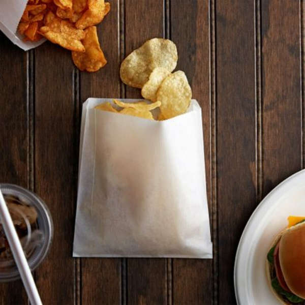 Grease Proof Chips Bag- 17cm x 14.8cm -Pack of 25
