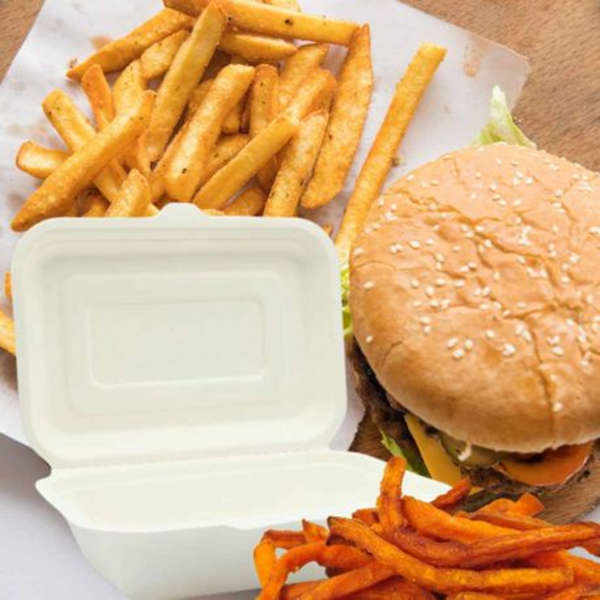Takeaway Container -600ml Compartment Clamshell x 50 Pack