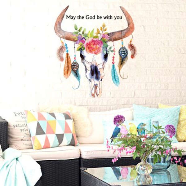 Abstract Floral &amp; Feather Decor/ Wall Art- SK7035