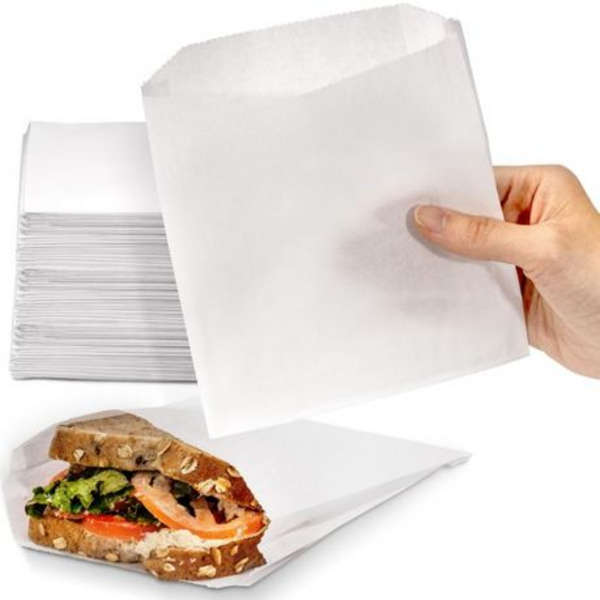 Grease Proof Sandwich/ Chips Bag- 17.5cm x 20cm -Pack of 100
