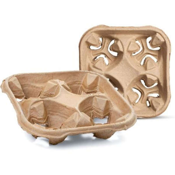 Recycled Paper 4 Compartment Cup Holder - Pack of 50
