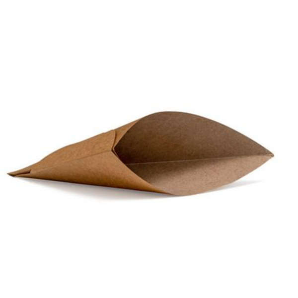 Large Kraft Chip Cone- 25 Pack