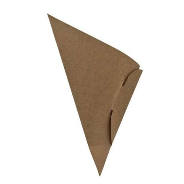 Large Kraft Chip Cone- 25 Pack