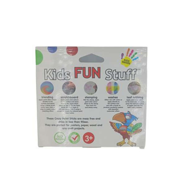 Crazy Paint Sticks- 6 Bright Colours