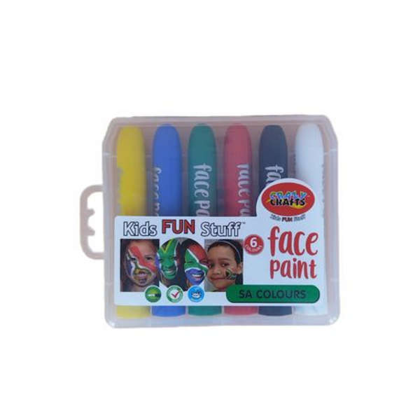 South African Colors Face Paint- Set of 6 Colors