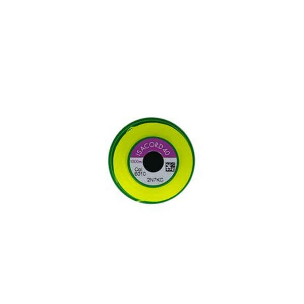 Neon Bright Yellow Embroidery Cotton-Isacord Code-6010(1 Pack)