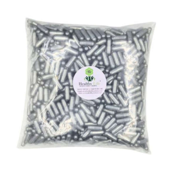 Healthy Life - Pearl Silver Empty GELATINE Capsules Size 0 - 1000 in a Pack