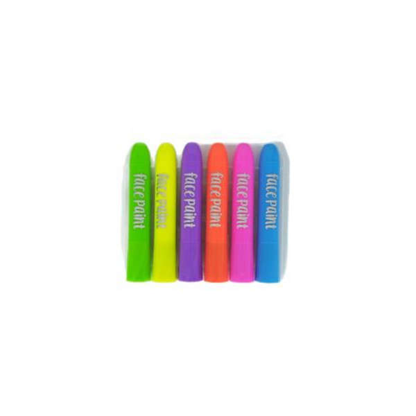 Neon Colors Face Paint- Set of 6 Colors