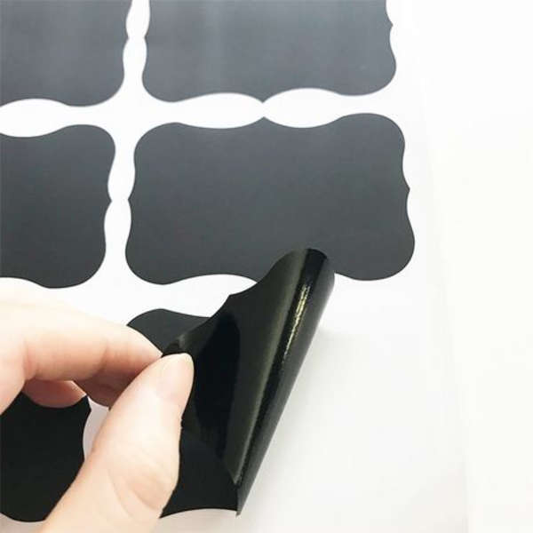 48 Chalk Sticker Labels With White Pen- 5.5cm x 3.5cm