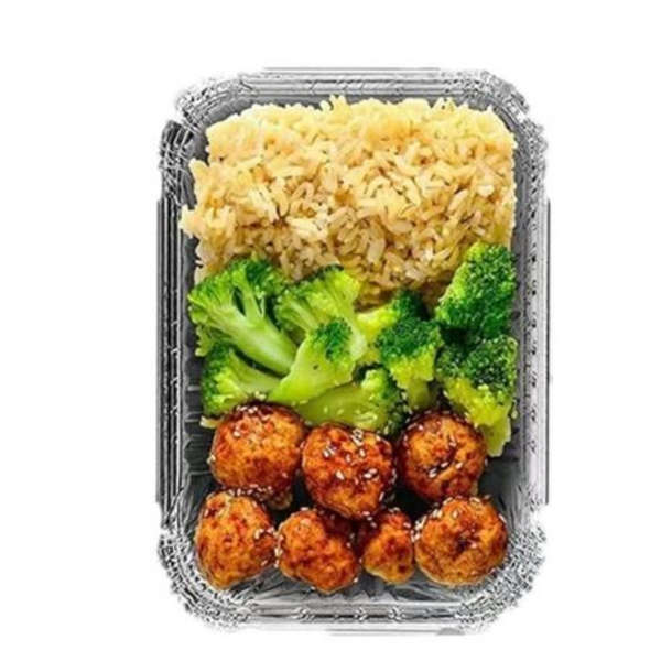 Healthy Life - Foil Container with Clear Lid - 1000m - Pack of 50