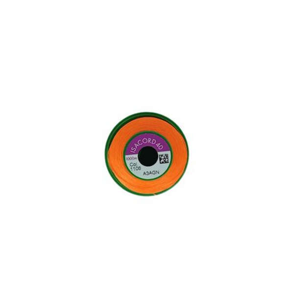 Neon Orange Embroidery Cotton-Isacord Code-1106(1 Pack)