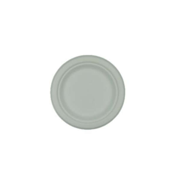White Sugarcane Plate Eco disposable - 17cm - Pack of 100