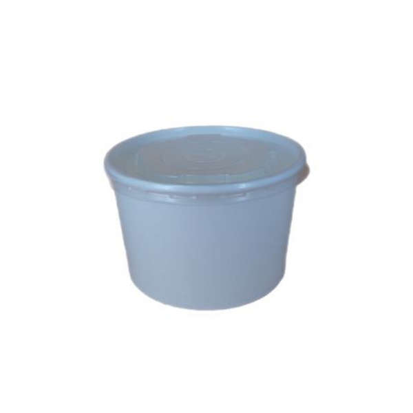 White Noodle - Soup Tubs with Clear Lid - 500ml - Pack of 50