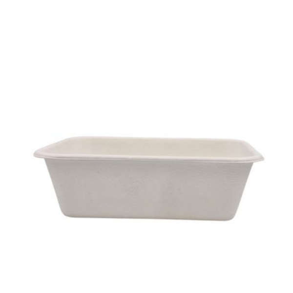 Sugar Cane 350ml- Meal Tray with Clear Lid- Pack of 50