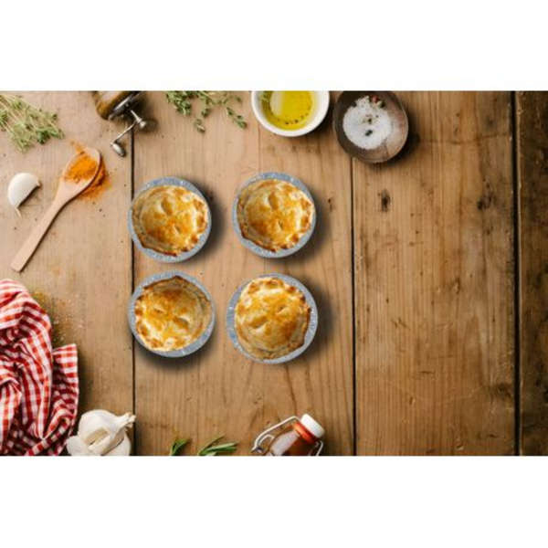 Mini Pie/ Tart Foil Trays - 10.5cm - 100 Pack