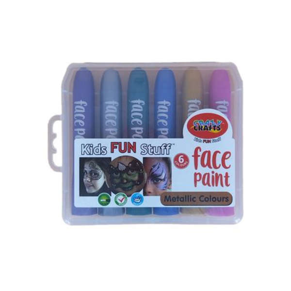 Metallic Face Paint- Set of 6 Colors