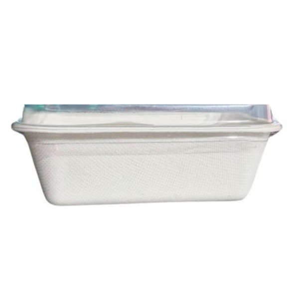 Sugar Cane 350ml- Meal Tray with Clear Lid- Pack of 50