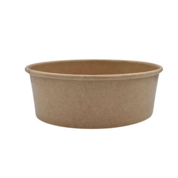 Kraft LDPE Lined Salad Bowl - Pack of 45 (590ml)