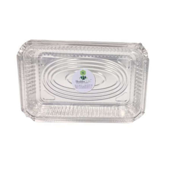 Healthy Life - Foil Container with Clear Lid - 1000m - Pack of 50